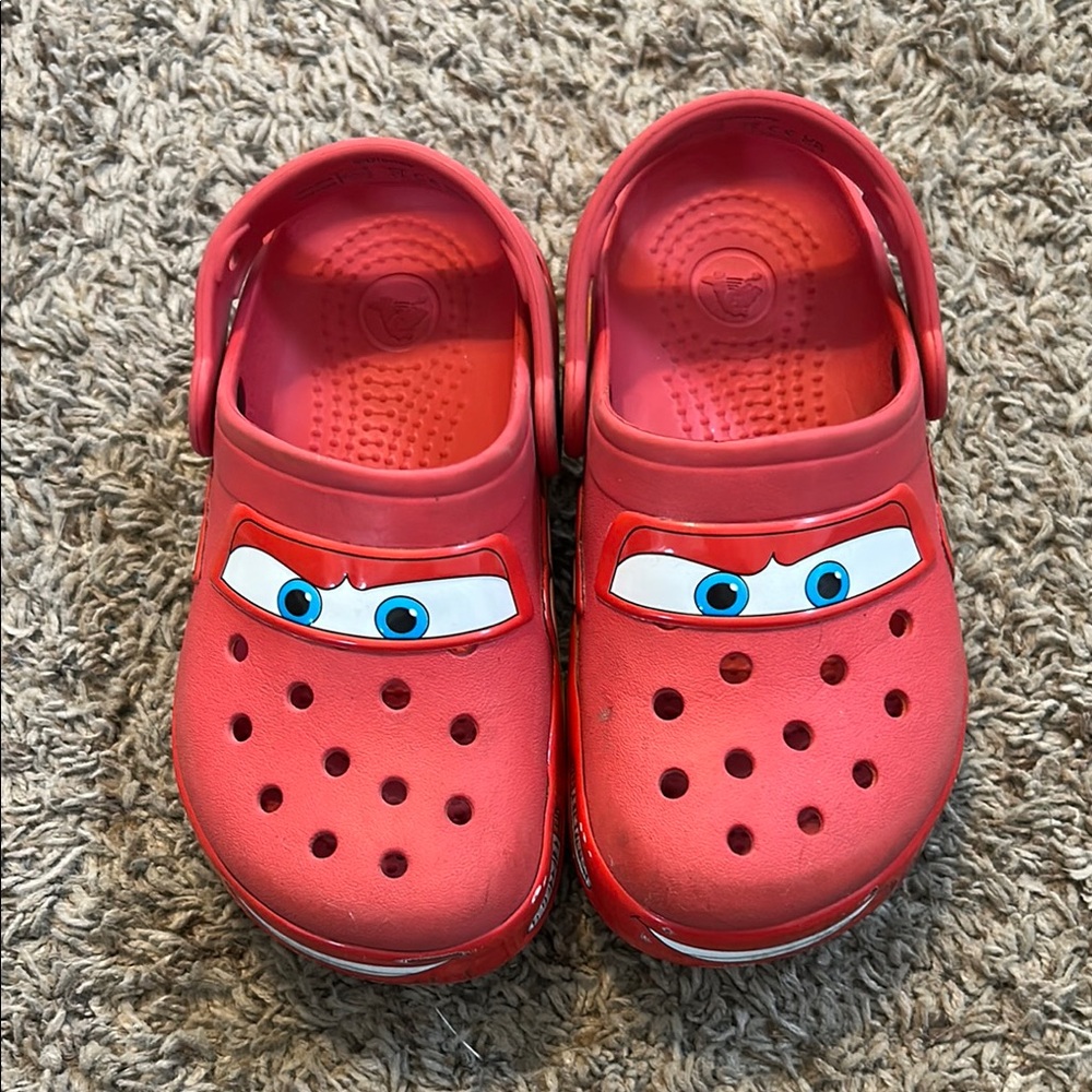 Kids Lightning McQueen Crocs
